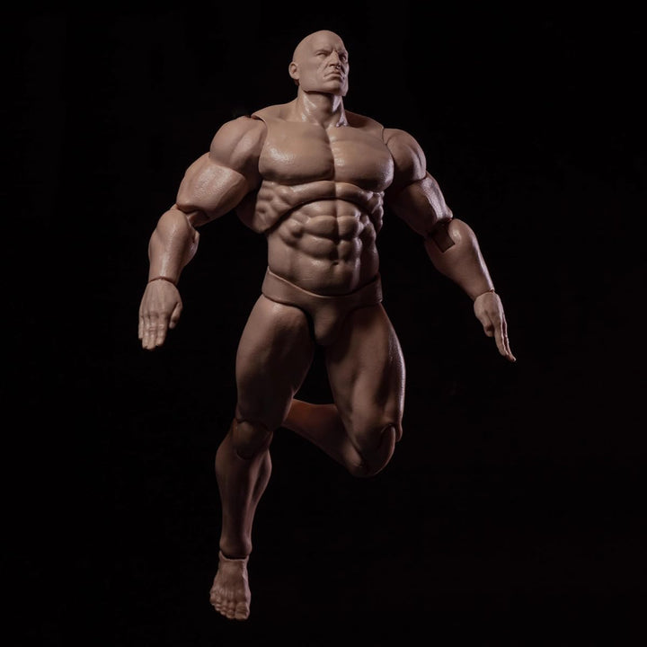 RoofWorld Figura de acción masculina a escala 1\/12, cuerpo articul...