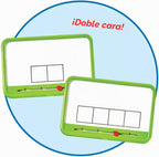 hand2mind Elkonin Boxes - Juego de 8 pizarras magnéticas de borrado en seco