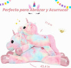 Muiteiur Peluche de unicornio rosa de 31.6 pulgadas, unicornio de peluche