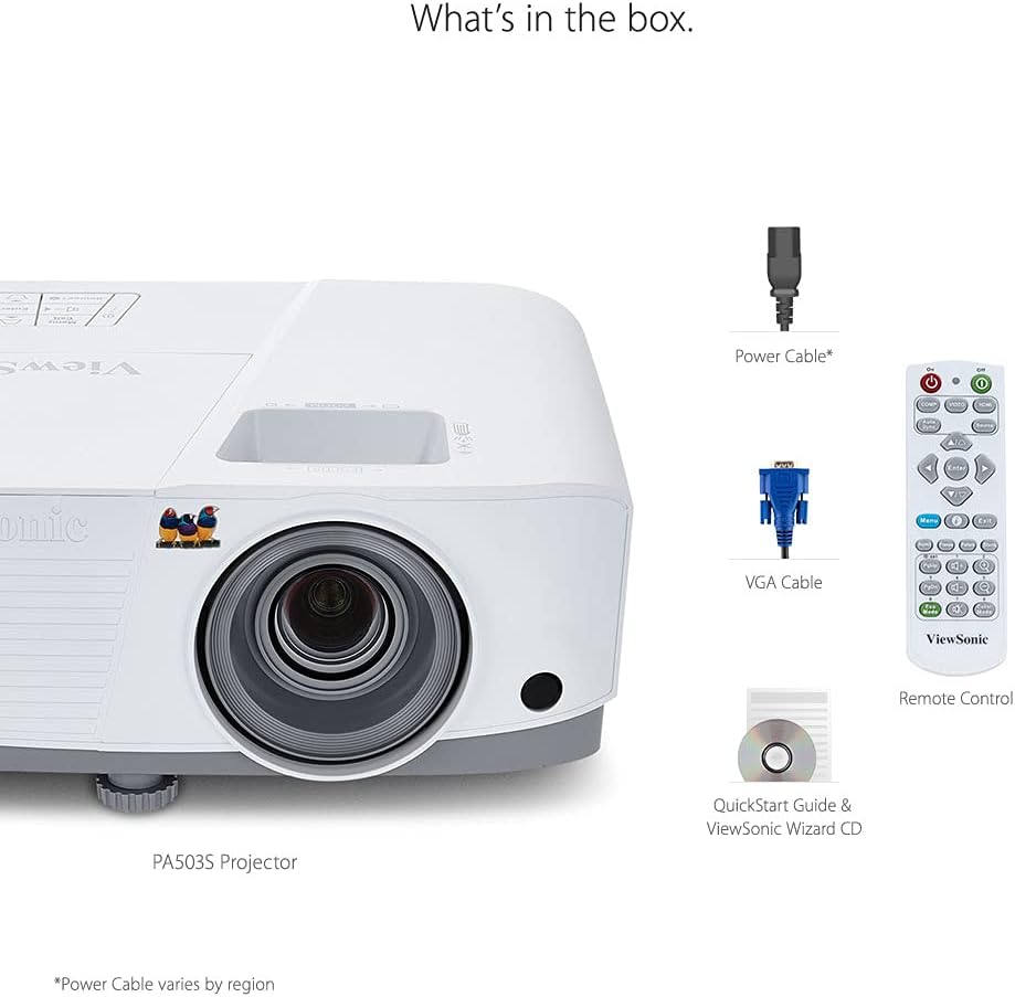 ViewSonic Proyector de corto alcance XGA PS502X de 4000 lúmenes, al...