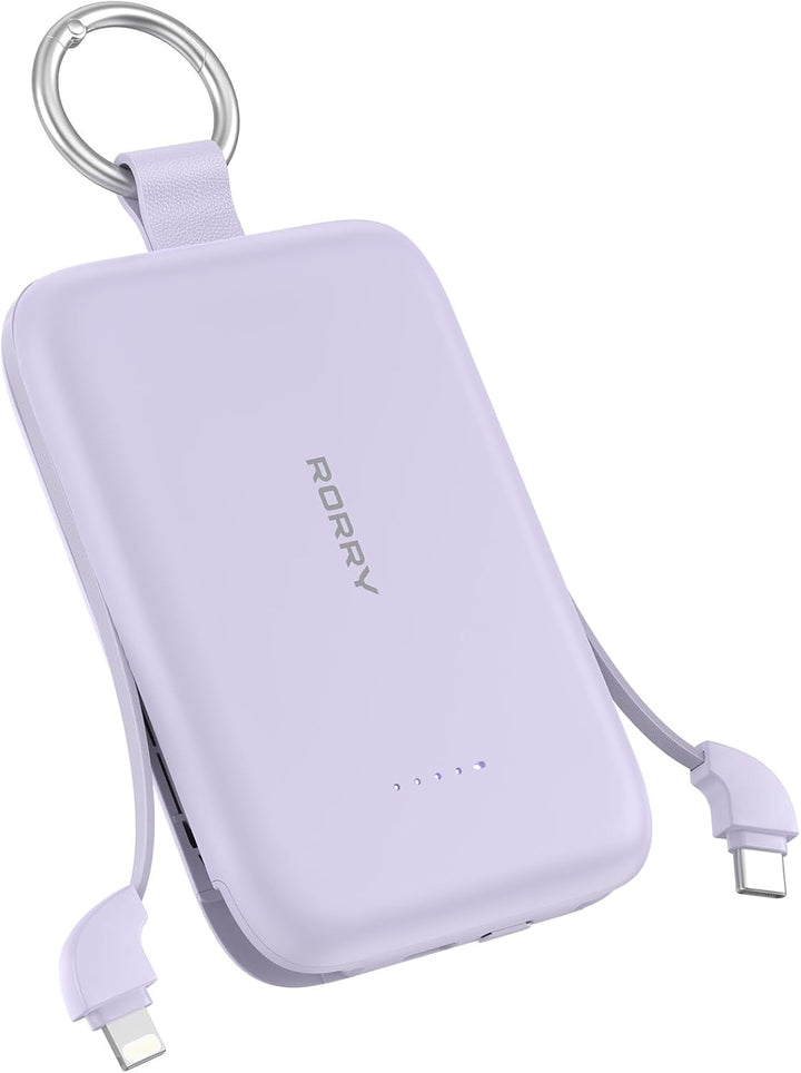 RORRY Cargador portátil, 10000 mAh PD 30 W, cargador portátil de ca...