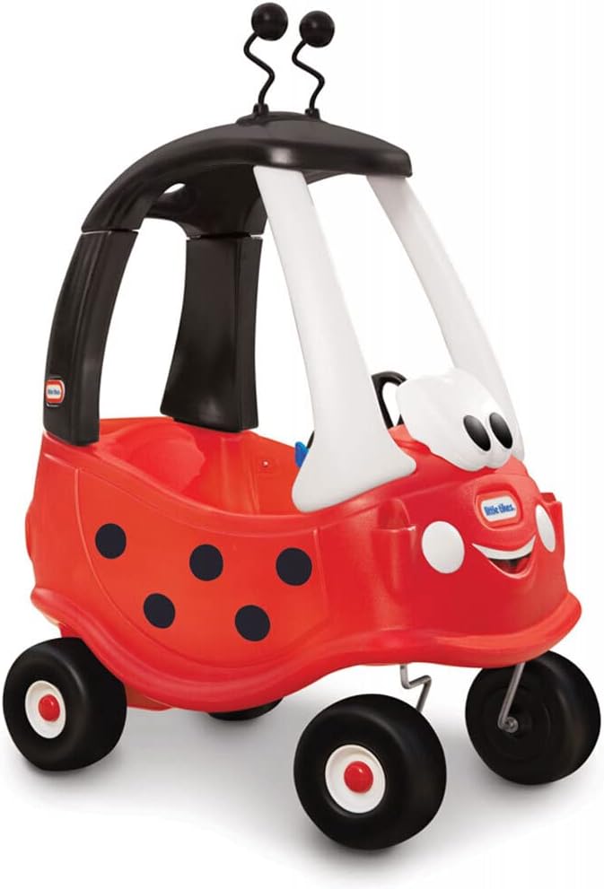 Little Tikes Cochecito en forma de mariquita Cozy Coupe Ride-On - Exclusivo de Amazon (Multicolor), 35.8"x29.5"x16.5" (91cmx75cmx42cm)