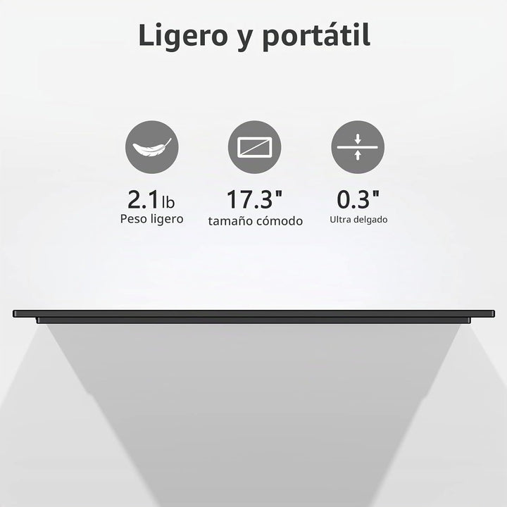 ForHelp Monitor Portátil de 17.3 Pulgadas 1080P FHD 144Hz Monitor d...