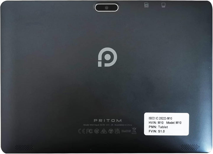 PRITOM Tableta de teléfono Android 13 de 10 pulgadas con ranura SIM...