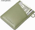 Thread Wallets Cartera de cuero minimalista ultradelgada para tarjetas (Scout)