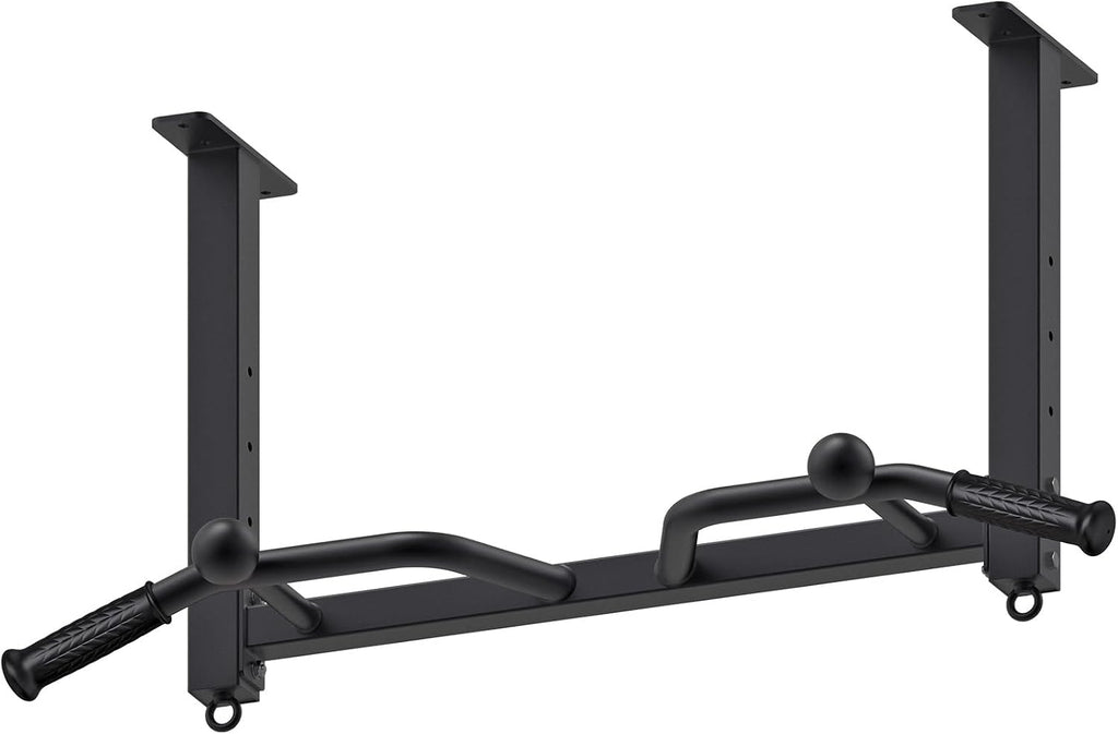 Kipika 32" Barra de tracción de techo montada - Muy duradera, Altamente ajustable, Barra de dominadas multifuncional - Sistema de gimnasio en casa con colgador para bolsa de golpe y entrenamiento con bandas de resistencia