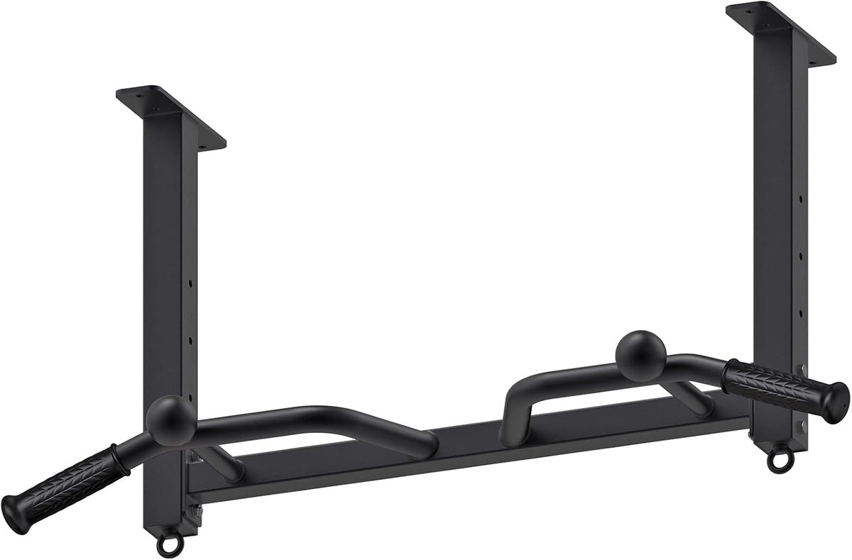 Kipika 32" Barra de tracción de techo montada - Muy duradera, Altamente ajustable, Barra de dominadas multifuncional - Sistema de gimnasio en casa con colgador para bolsa de golpe y entrenamiento con bandas de resistencia
