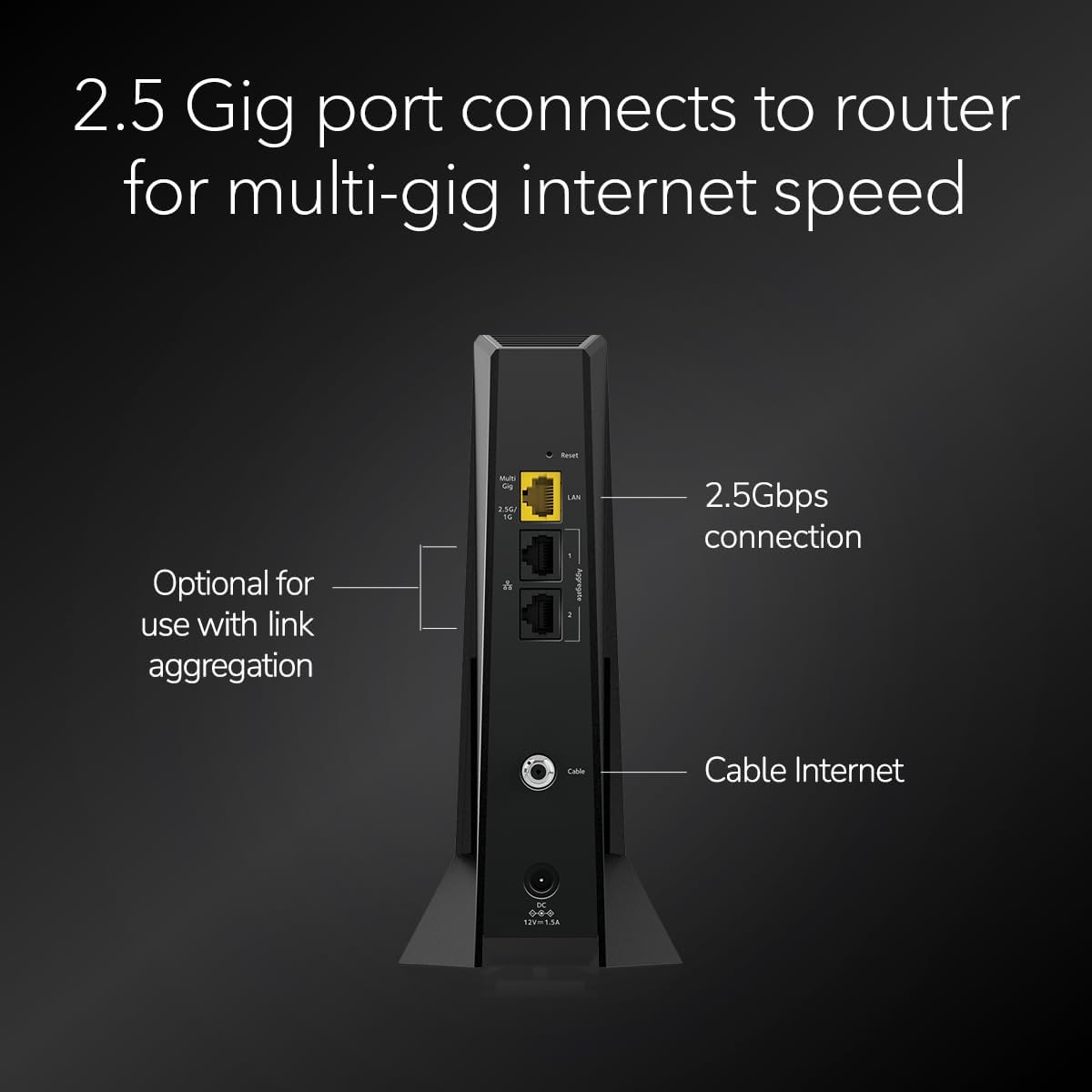 NETGEAR Nighthawk DOCSIS 31 Cable módem de división
