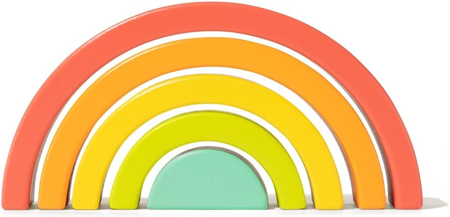 Lovevery, Apilador de arco iris, bebé Montessori, perfecto para tu bebé a partir de los 20 meses