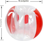 ZHUYNXIR 2 bolas de sumo para niños, pelota de rebote de parachoques, juguetes de sumo inflables, pelota de juego de césped para niños, juegos de equipo al aire libre, juego para 3 a 12 edades (36