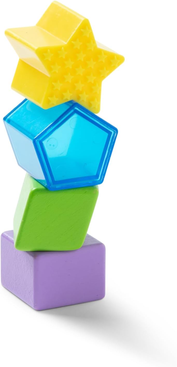 Melissa & Doug Geometric Wooden Shape Sorter 12-Sided Learning Toy