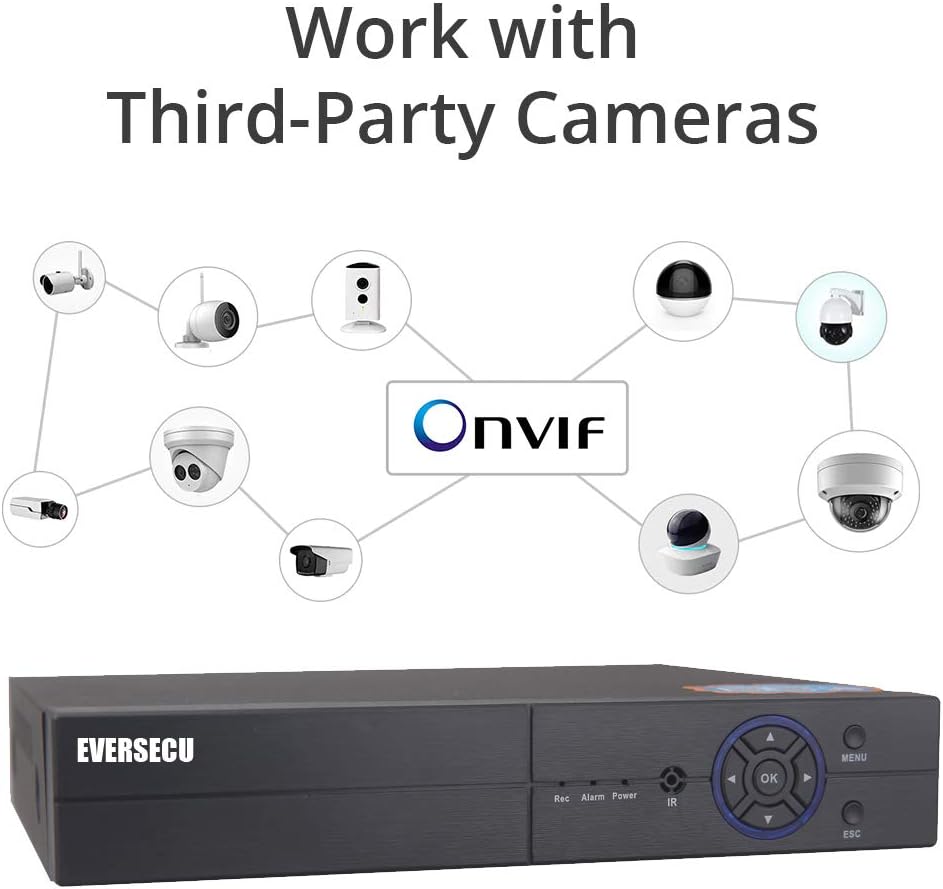 4CH 1080P 5-en-1 HD analógico DVR híbrido y NVR soporta hasta 5MP c...