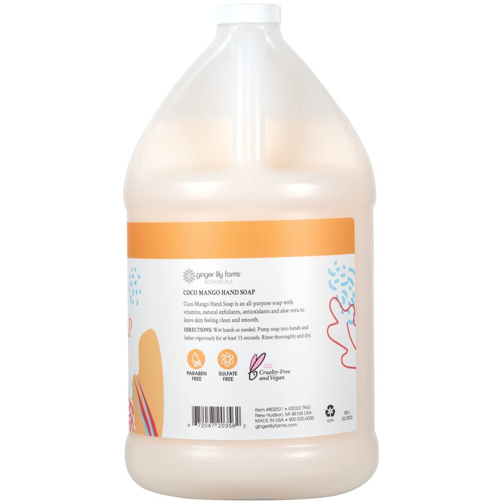 Ginger Lily Farms Botanicals - Repuesto de jabón líquido multiusos...