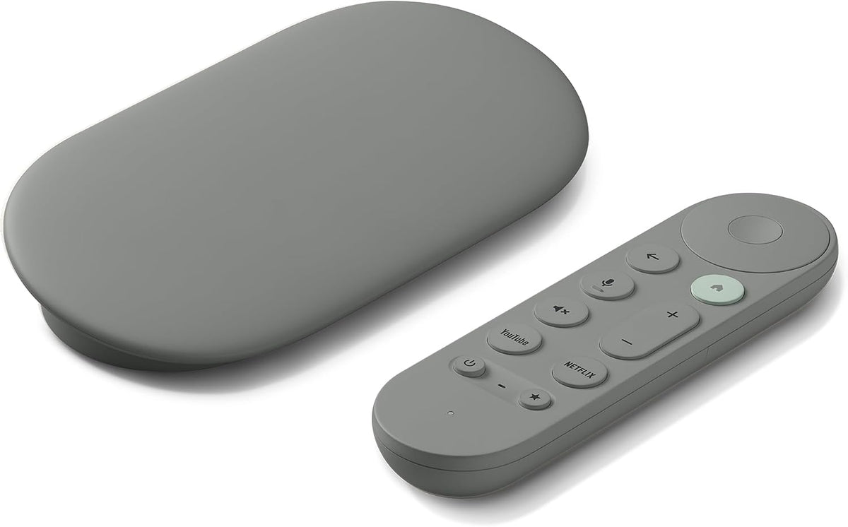 Google TV Streamer 4K - Entretenimiento de transmisión rápida en tu televisor con control remoto de búsqueda por voz - Mira películas, programas, TV en vivo y Netflix en 4K HDR, control inteligente