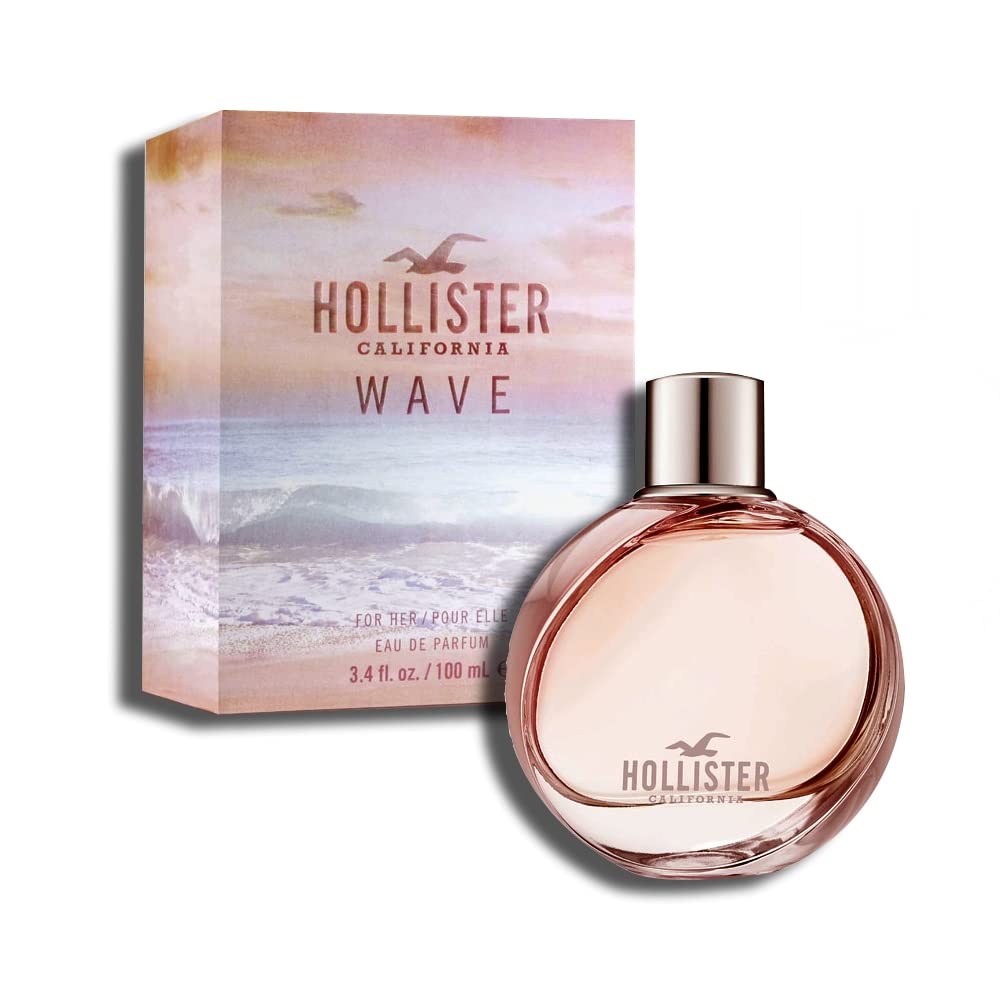 Hollister Wave Women Eau De Parfum, 3.4 onzas | Paquete de 2