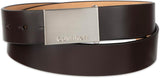 Calvin Klein Cinturón con hebilla de placa moderna y detalle de log...