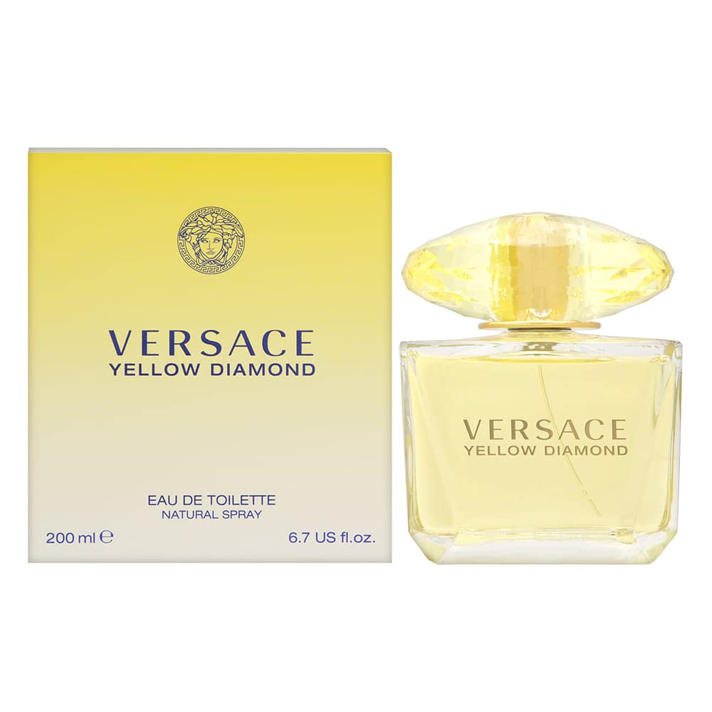 Versace Yellow Diamond - Eau de Toilette en espray para mujer, 6.7 oz