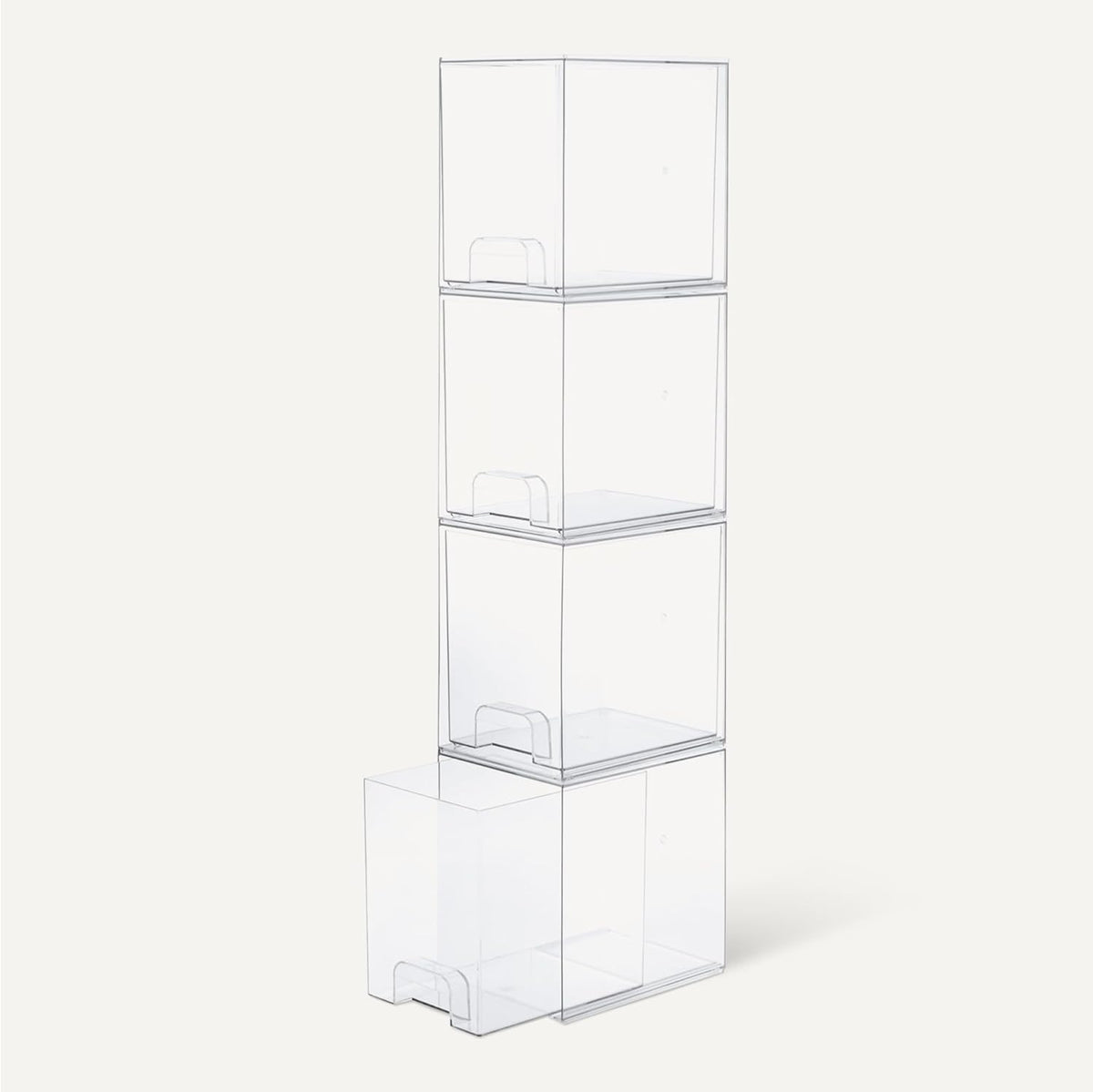 Amazon Basics Cajones organizadores de maquillaje apilables de plás...
