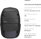 Timbuk2 Lane Commuter - Mochila para laptop, color negro azabache