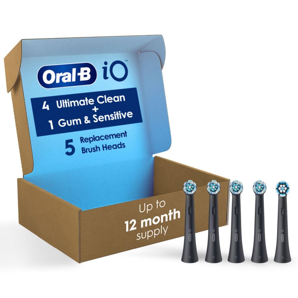 Oral-B iO Ultimate Clean Cabezales de cepillo de repuesto, 5 unidad...