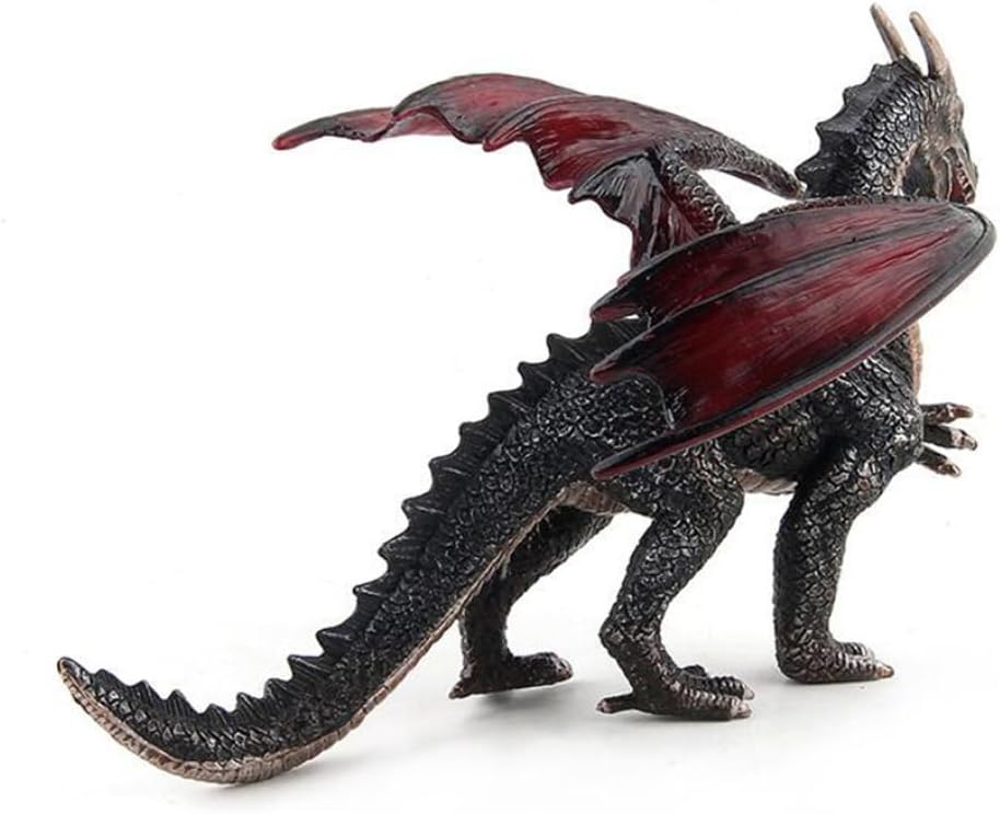 NIDONE Mini dinosaurio juguetes de plástico piedra dragón