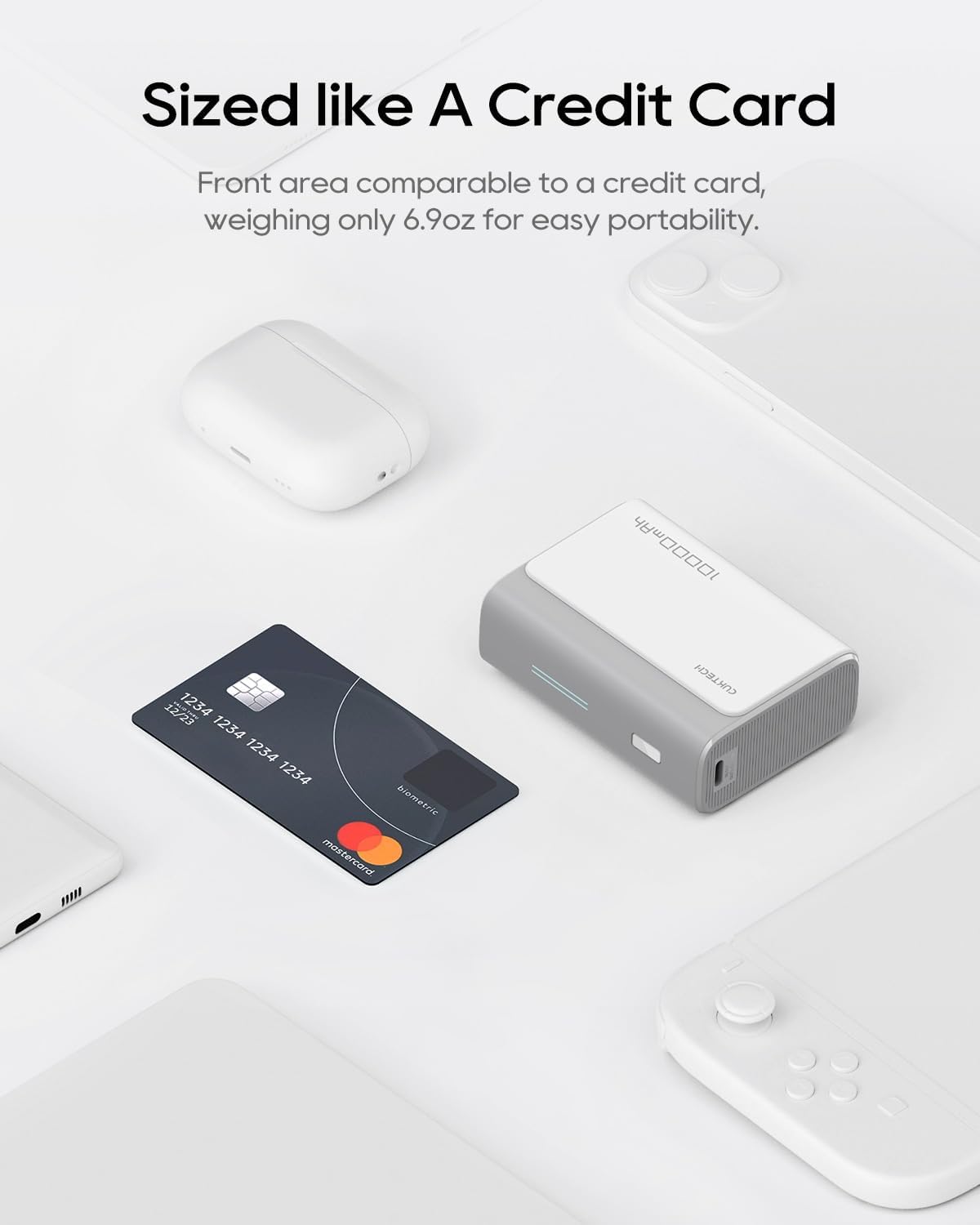 CUKTECH Mini banco de energía de 30 W, cargador portátil de 10000 m...