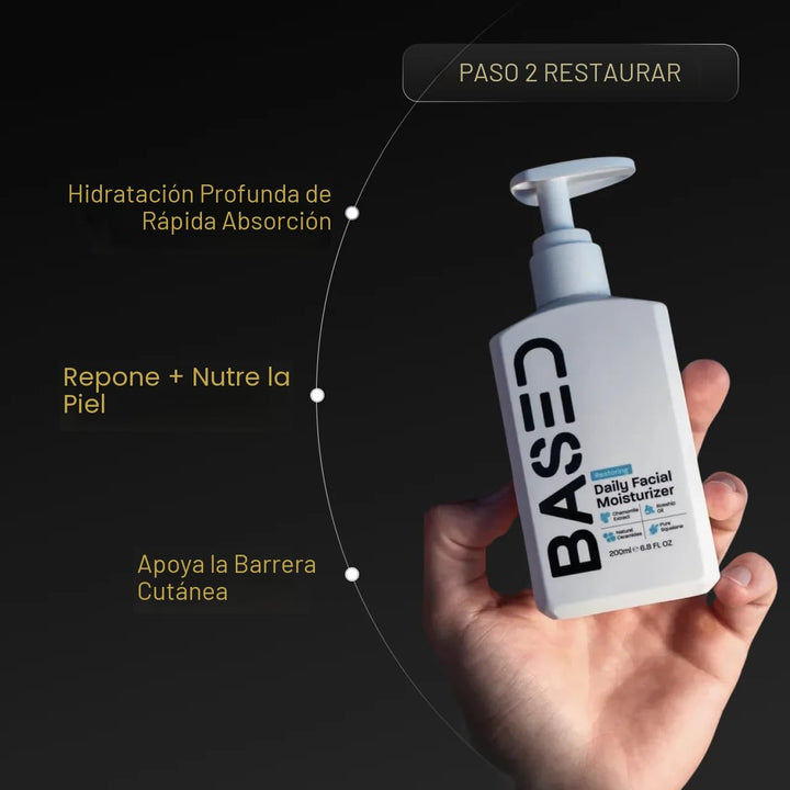 BASED Daily Skincare Duo | Limpiador Facial Purificante + Hidratant...
