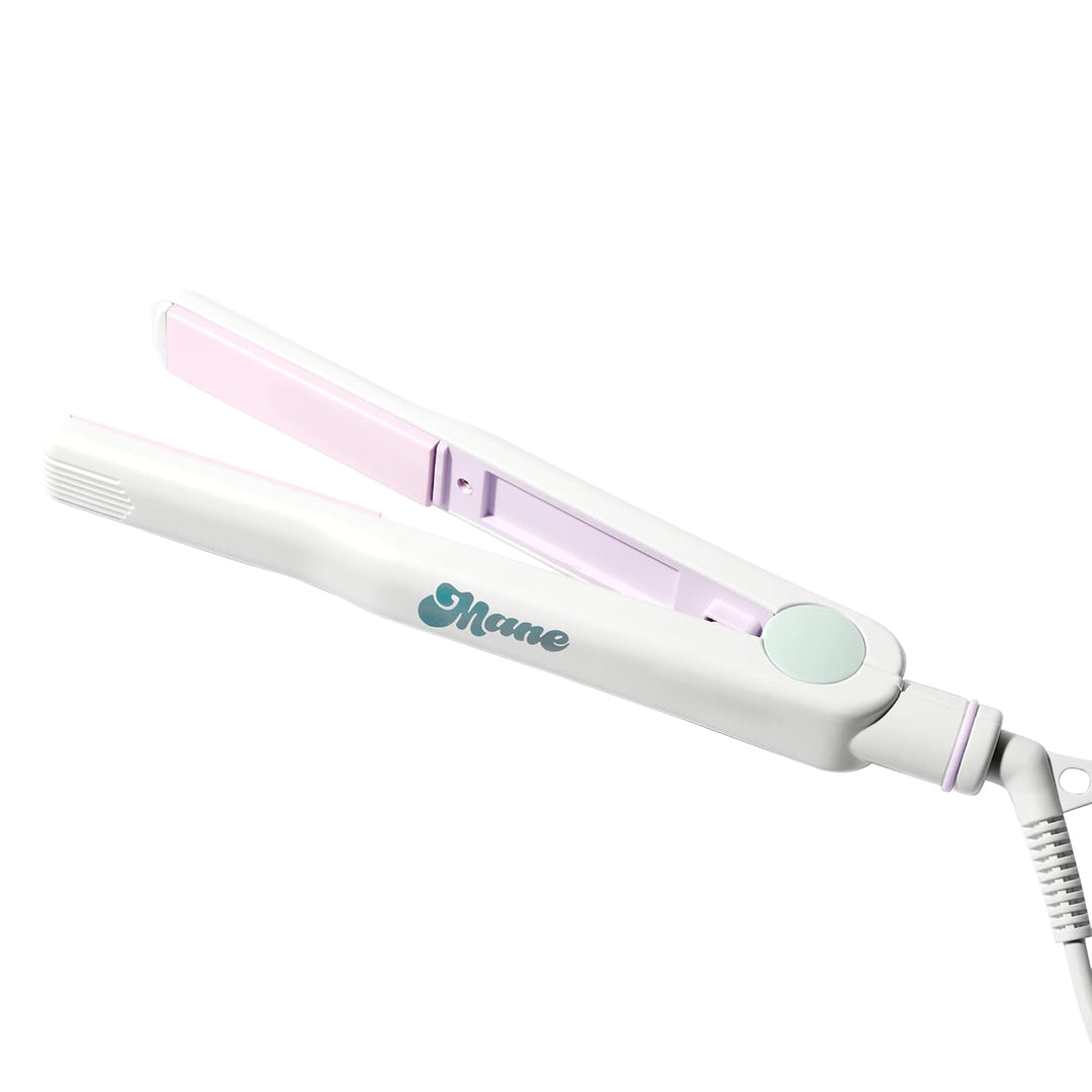 Mane Plancha de pelo multiusos de tres vías, plancha plana de cerám...