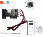 Botón de encendido externo inteligente de PC, interruptor remoto inalámbrico WiFi, tarjeta PCIe para placa base de computadora, encendido/apagado/restablecimiento, compatible con Alexa