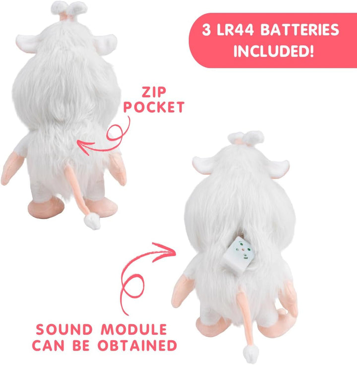 Booba Juguete de peluche parlante de 13.5 pulgadas, animal de peluc...
