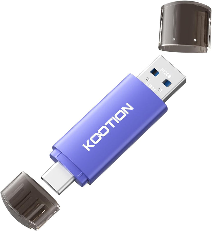KOOTION - Unidad flash USB C de 512 GB, unidad flash tipo C 2 en 1...