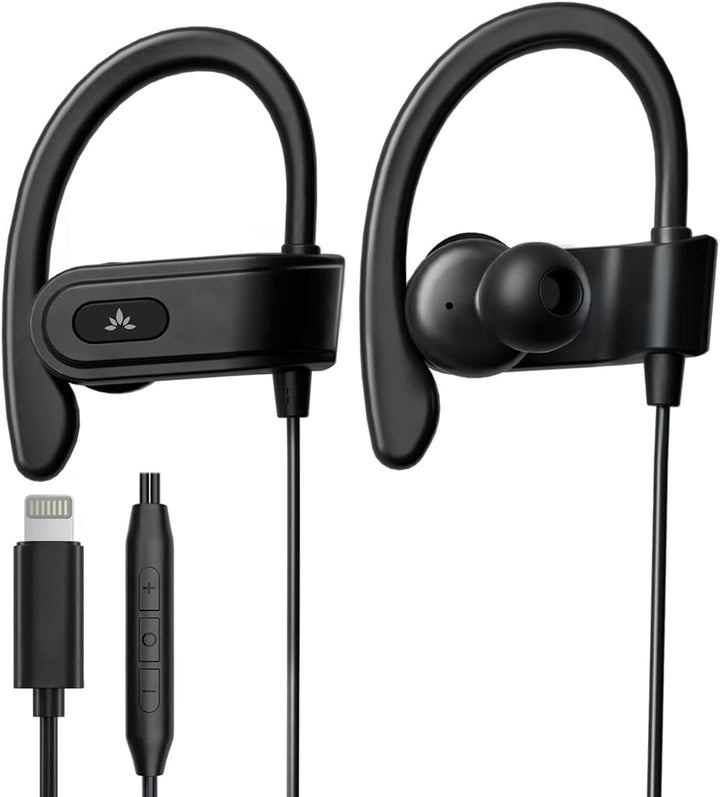 Avantree L171 - Auriculares con cable Lightning con micrófono y con...