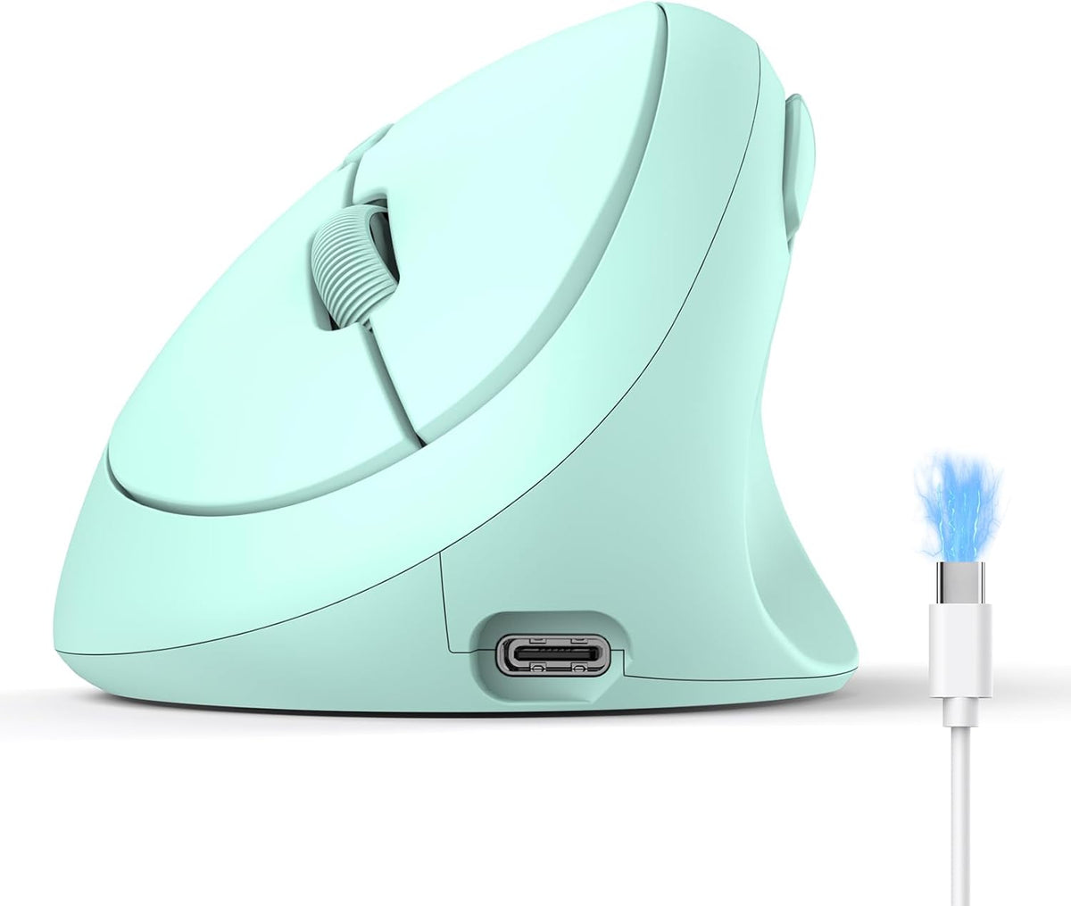 TECKNET Ratón Ergonómico, Ratón Inalámbrico Vertical Bluetooth, Bat...