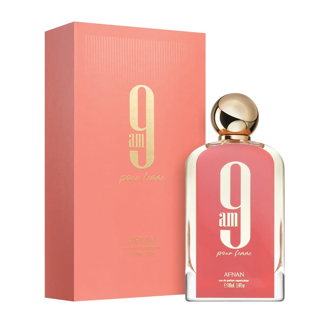 Afnan 9 AM Pour Femme Eau De Parfum, 3.4 Fl. Oz
