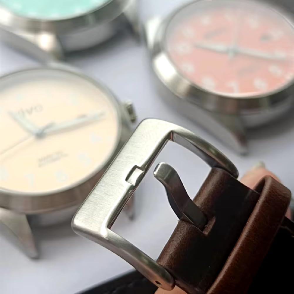 Boyarca Pilot Watch - Reloj de pulsera de aviador para hombre, movimiento automático, retro, caja de acero inoxidable con luminoso impermeable