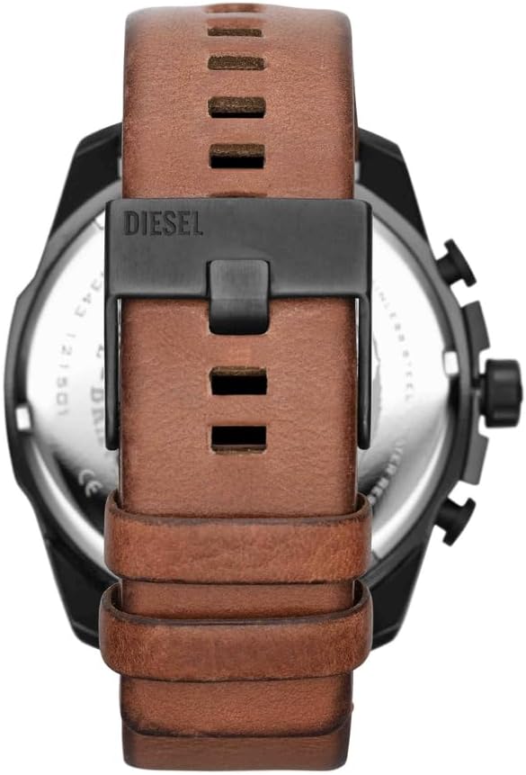 Diesel Mega Chief Reloj de acero inoxidable para hombre con movimiento analógico o digital