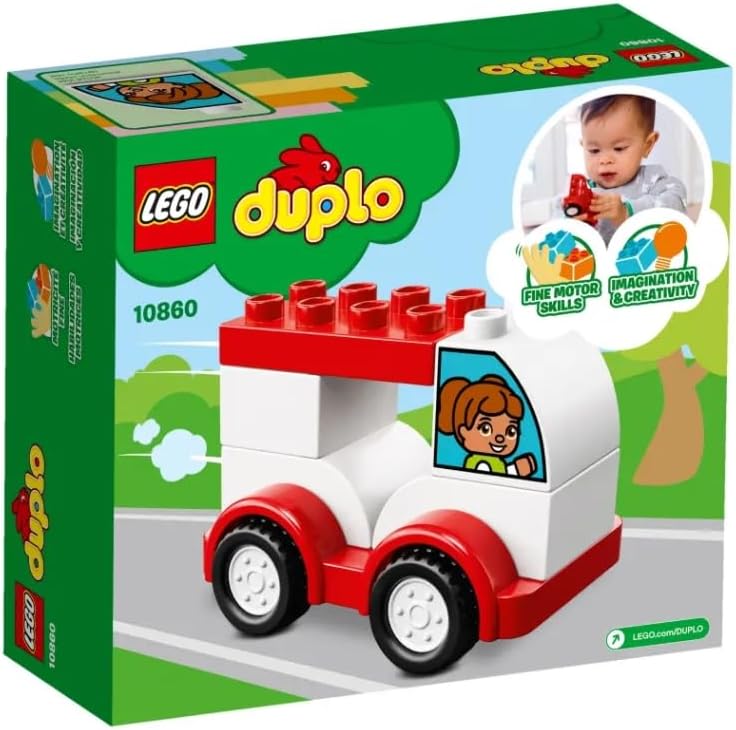 LEGO 10860: DUPLO: Mi primer coche de carreras (6 piezas)