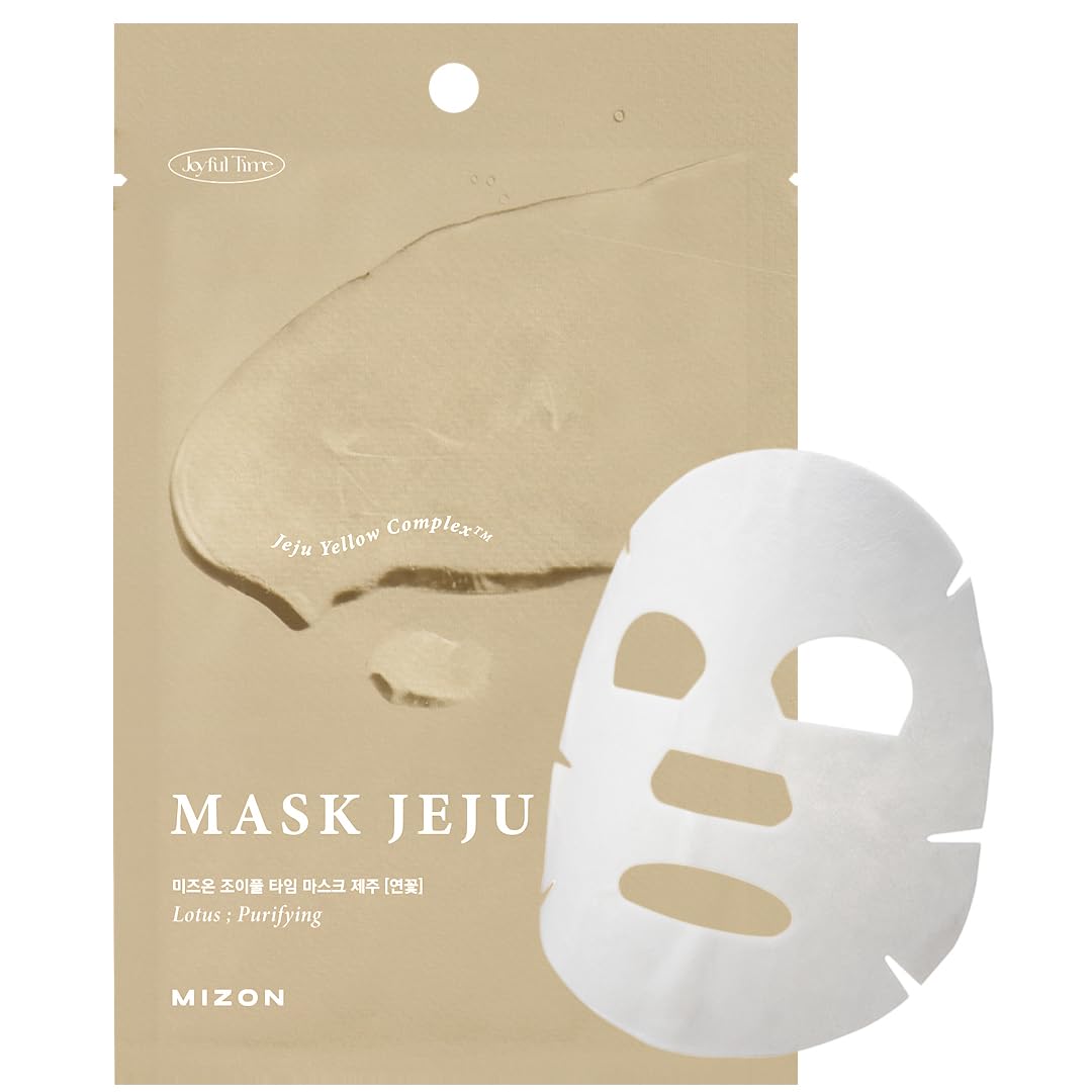 MIZON Joyful Time Jeju - Máscara facial completa de Koren (Lotus) K...