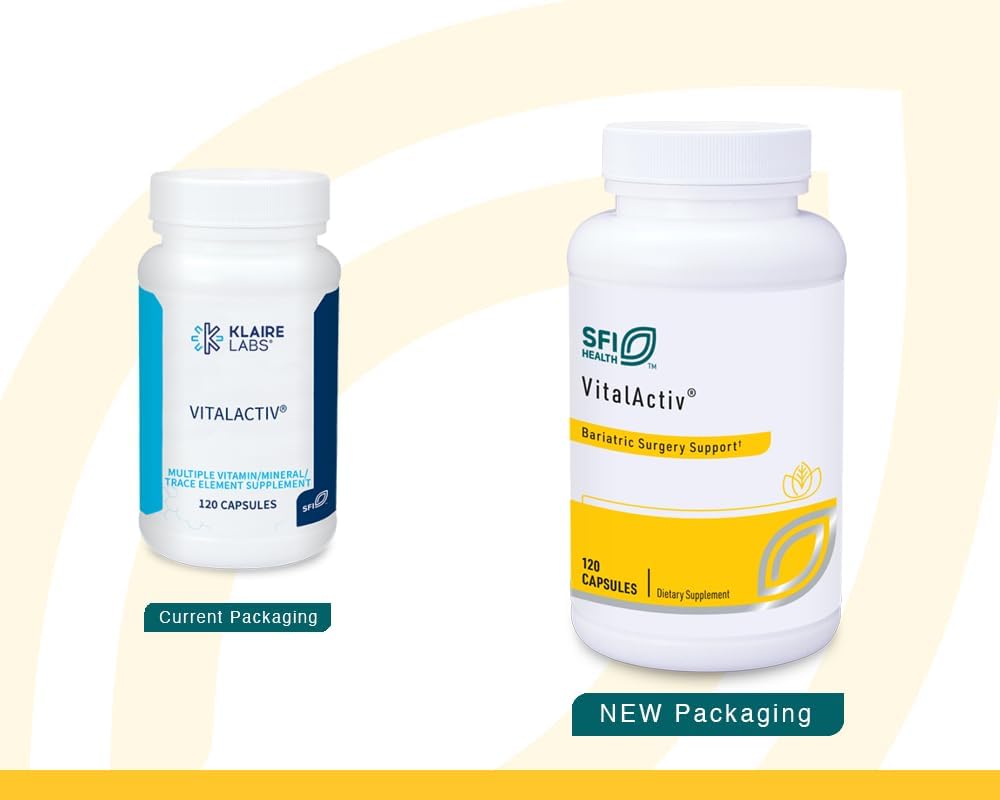 Klaire Labs Vitalactiv - Suplemento multivitamínico bariátrico y mi...