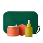 Barefaced Kit de bienvenida – Almohadillas tonificantes, oro líquido, paquete de bolsa de silicona – Juego de iniciación para el cuidado de la piel diario para una piel más brillante y saludable