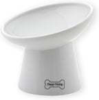 Necoichi - Cuenco elevado para comida para perros, inclinado 15° (perro, inclinado extraancho)