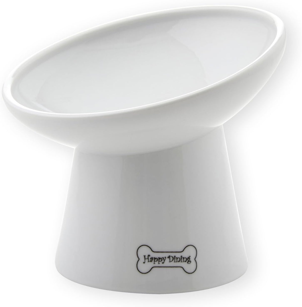 Necoichi - Cuenco elevado para comida para perros, inclinado 15° (perro, inclinado extraancho)