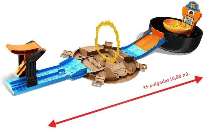 Hot Wheels Juego de neumáticos Monster Trucks, incluye 3 camiones m...