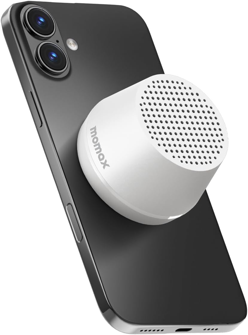 MOMAX Mini altavoz Bluetooth portátil \u2013 Altavoz magnético impe...
