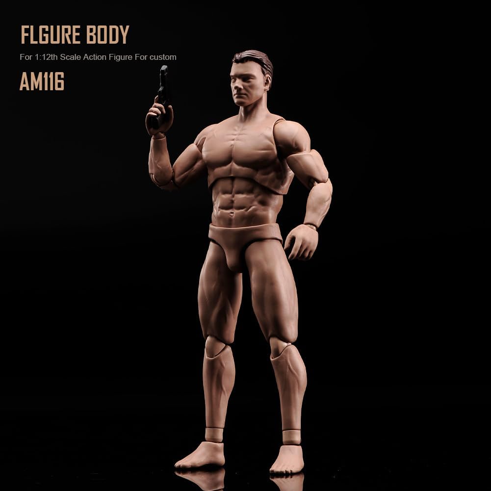RoofWorld Figura de acción masculina a escala 1:12 AM116 Cuerpo de...