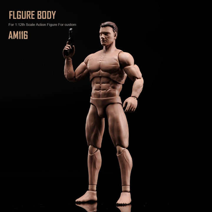 RoofWorld Figura de acción masculina a escala 1:12 AM116 Cuerpo de...
