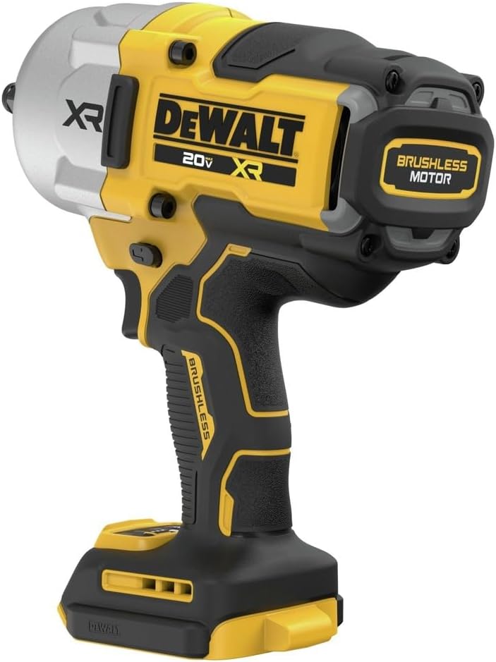 DEWALT Llave de impacto inalámbrica de 20 V MAX, 1/2" con anillo de seguridad, alto torque, sin escobillas, herramienta desnuda solamente (DCF961B)