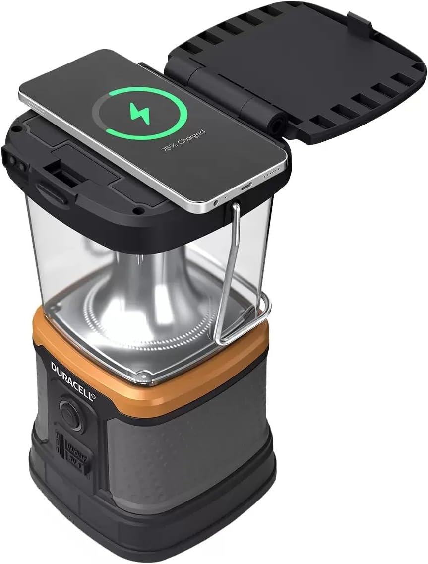 Duracell Linterna recargable Tri-Power de 3000 lúmenes con carga QI