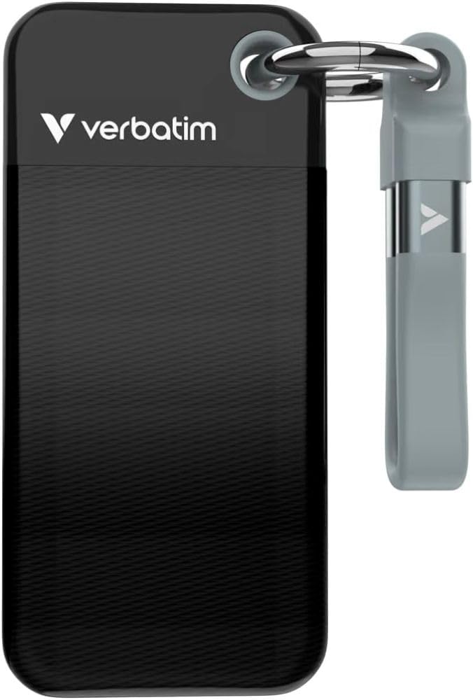 Verbatim Pocket 1TB SSD externo USB 3.2 Gen 2 Hasta 1000MB/s