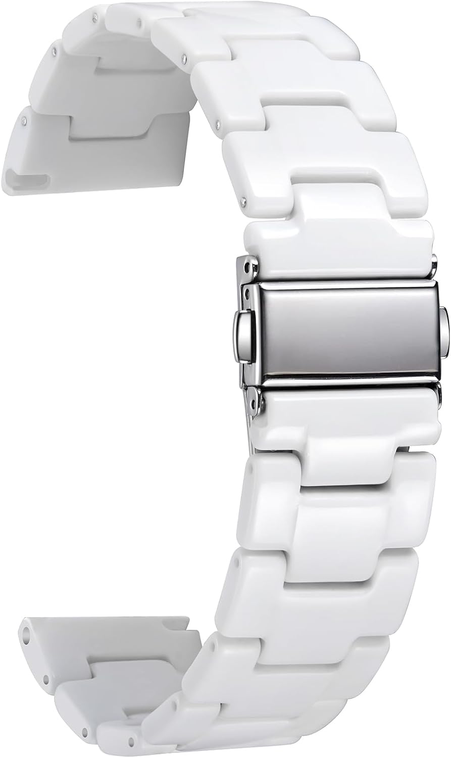 BINLUN Correas de reloj de resina de repuesto para hombres y mujeres, correas de reloj de 14 colores, ligeras, 12/14/16/18/20/0.866 in, pulseras de reloj inteligente a la moda y agradables a la piel